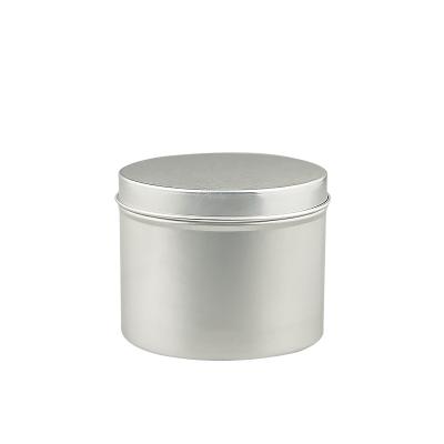 China Wholesale Empty Aluminum Cosmetic Jar Tobacco Container Metal Tin Box Cosmetic Candle Cream Jar With Aluminum Lid YM7560 for sale