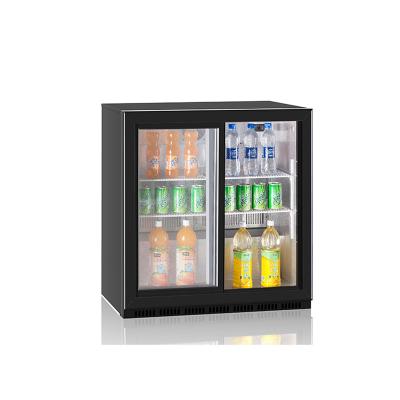 China Wholesale Glass Door Supermarket Counter Display Hotel Salad Counter Upright Refrigerator for sale