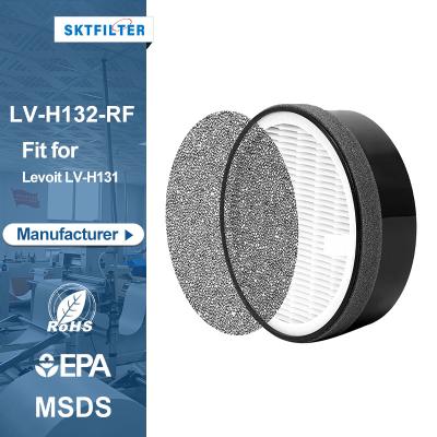 China Hotels Cylinder Hepa Carbon Filter Levoit Air Purifier Replacement Filter Hepa Filter LVH132 For LEVOIT LV-H132 Air Purifier Part for sale