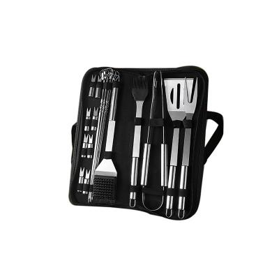 China Amazon Easily Cleaned Wholesale Tools Carry Bag Stainless Steel Barbecue Tool Bag BBQ Combination Tools BBQ Bag Designed For BBQ for sale