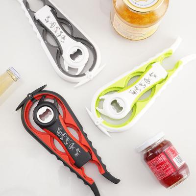 China Viable Multifunctional Silicone 4 Sizes Bottle Opener Three Colors Optional Wine Opener Not Hurt Hands Wasy To Open Sealed Cans Can Open for sale