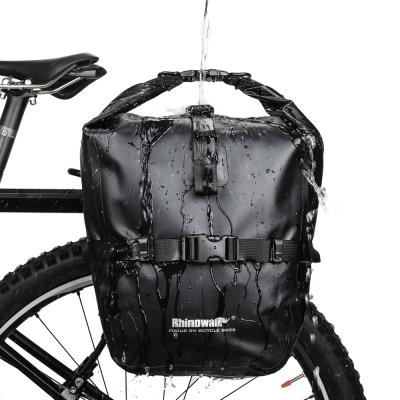 China Rhinowalk 20L MTB Road Bike Pannier Rear Seat Bag Waterproof Waterproof Bicycle Panniers for sale