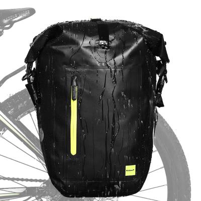 China Large Capacity Waterproof Rhinowalk Bicycle Pannier Rear Seat Carrier Saddle Bags for sale