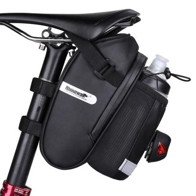 China Rhinowalk Lightweight Bike Saddle Bags With Water Bottle Pouch Bicycle Bags Under Seat Pack For Mountain Road Saddle Bag for sale