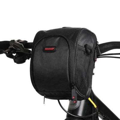 China Multifunctional Waterproof Black Bicycle Rhinowalk Handlebar Bag Front Handlebar Bag for sale