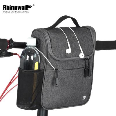 China Mltifunction Bag Rhinowalk 5L Bike Front Tube Bag Multifunction Handlebar Bag Recycling Shoulder Bag With Waterproof Cover for sale