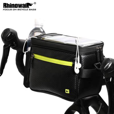 China Waterproof Road Bike Rhinowalk MTB Handlebar Bags Bike Frame Phone Bag With Phone Cases for sale