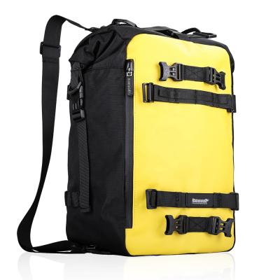 China Rhinowalk Motorcycle 20L Trunk Bag Engine Travel Luggage Motorbike Seat/Trunk/Rack Lightweight Weather Resistant Bag With Straps, Yellow for sale