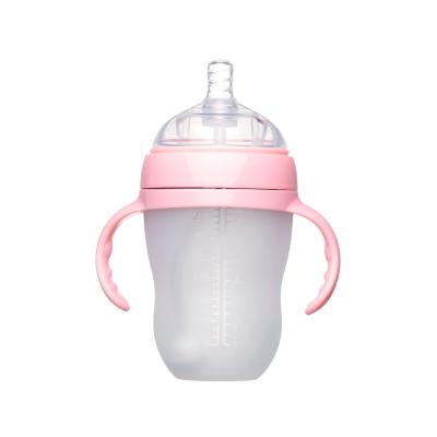 China BPA Free Custom Design Baby Bottle Professional Silicone , New Bpa Free Silicone Feeding Bottle for sale