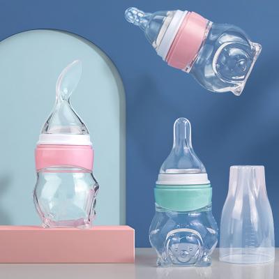 China BPA Free Multifunctional Food Feeding Baby Feeder Squeeze Silicone Complementary Bottle For Multiple Uses for sale