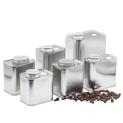 China Latón de grano de café de lujo para embalaje metálico lata de café reciclable con tapa personalizada 300g lata de metal en venta