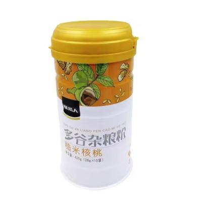 Chine Produit alimentaire OEM poudre de lait vide poudre de protéines contenant emballage avec couvercle poudre d'étain vide imprimé sur mesure à vendre