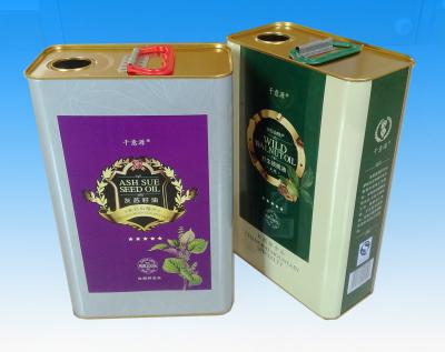 China 1000ml de Tafelolie Tin Containers van Olive Oil Tin Cans Waterproof Te koop