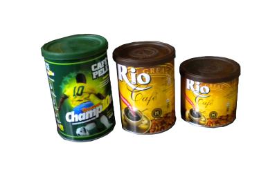 China 250ml koffie Tin Cans Food Storage 0.21mm de Doos van de Koffieopslag Te koop