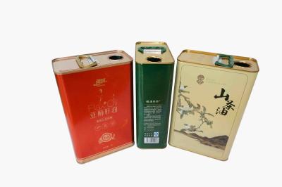 China 1.5L Olive Oil Tin Cans Food-Rang ISO9001 Gedrukt Tin Containers Te koop