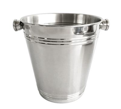 China CMYK Large Stainless Steel Ice Bucket 9L Champgne Cooaler Bucket for sale