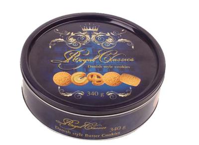 Chine bidons vides de biscuit de Tin Container Offset Printing Large du biscuit 340g à vendre