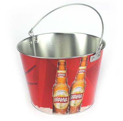 China des Metall12l galvanisierter Eis-Eimer Wein-Eimer-4 Farbe mit Griff zu verkaufen