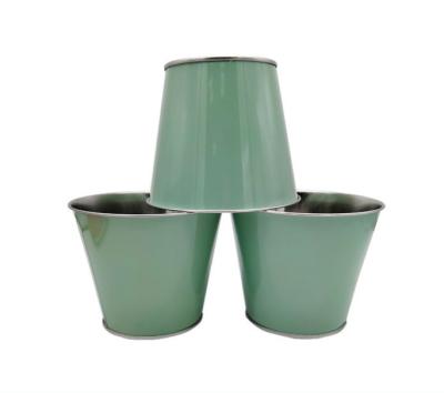 China In het groot 5L aan Groot het Ijsmetaal Tin Buckets With Metal Handle van 10L Te koop