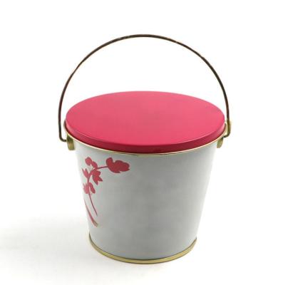 China 0.23mm Rond Tin Bucket 5L Klein Tin Bucket With Handle Te koop