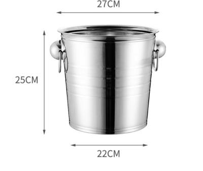 China Wein-Behälter-Partei-Metall Champagne Bucket des Edelstahl-3L zu verkaufen