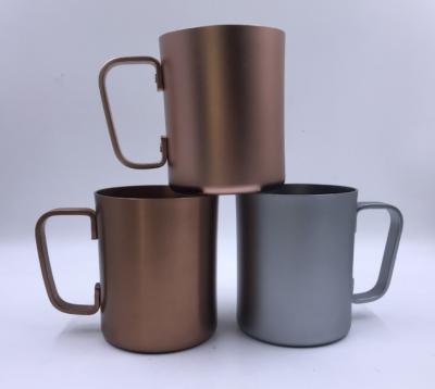 China 500ml AluminiumKaffeetasse der Trinkbecher-CMYK mit Griff zu verkaufen