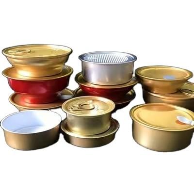 China OEM Candy Empty Tin Cans And Lids Metal Self Sealing Jar Packaging For Food for sale