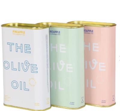 China Gepersonaliseerde Vrije het Voedselrang Olive Oil Tin Cans van CMYK BPA Te koop