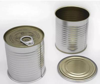 Cina 100ML l'alimento coperchio su ordinazione Pressitin buccia/di Tin Cans With Easy Open può in vendita