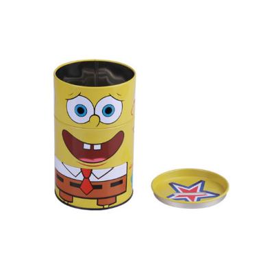 China Three Part Easy Rotate Custom Tin Cans CMYK Printing for sale