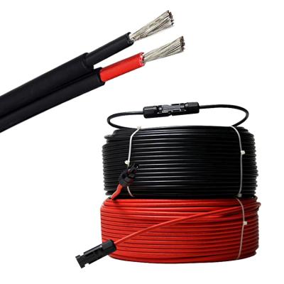 China 1000V Pv1-f Build High Voltage Solar Cable For Photovoltaic Power System 4mm Halogen Free Dual 6mm Insulated Single Core Wire for sale