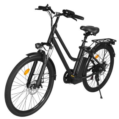 China Factory Sale Factory Sale Aluminum Alloy EU Fast Direct Electric Bike 350W 10AH With Seat City Electric Bike 26 Inch LED Light for sale