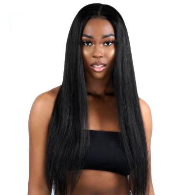 China Straight Lace Front Wigs Human Hair Straight Lace Front Wigs For Color Woman Lace Front Wigs With 10A Natural Black Hair for sale