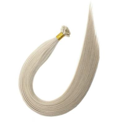 China Factory wholesale 100% u tip hair extensions silky straight remy virgin hair blonde itip hair extensions for sale