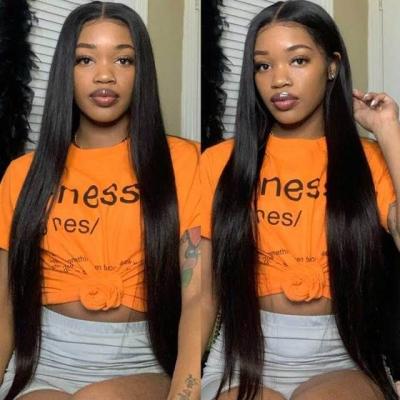 China Straight Lace Front Human Hair Wigs Pre Plucked With Baby Hair Glueless Brazilian Straight Hair Wigs Lace Front Wigs for sale