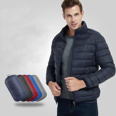 China Viable Pinghu FASHION 2020 Chinese Manufacturer Stock Wholesale Winter Waterproof Warm Lightweight Padded Jacket For Men for sale