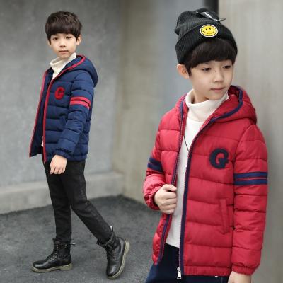 China Pinghu 2019 Fashion Manufacturer Stock Wholesale Winter Viable Chinese Thin Hooded Shorts Style Children Padded Jacket For Boy for sale