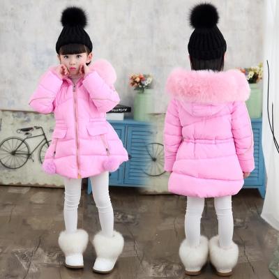 China Jiaxing Pinghu 2020 winter children design fashion fashion cute warm cute hooded jacket wholesale kids plus size clothes for sale