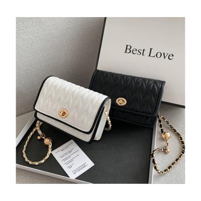 China 2021 Fashion New Arrival Woman Chain Shoulder Bags Fashion Purse No Logo Handbags For Ladies for sale