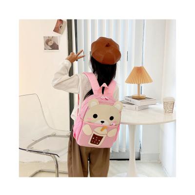 China 2021 Hot Selling Designer Kids Backpack Girls School Bag Waterproof Cute Kindergarten Cartoon Bags for sale