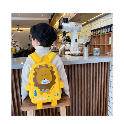 China Wholesale 2-6 Years Backpack Fashion Girls School Bags Boys Small Lion Waterproof Kids Backpacks for sale