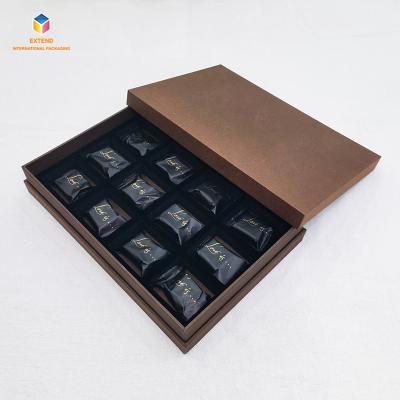 China Recyclable custom luxury mushroom chocolate bar gift wedding candy chocolate packaging box with dividers for sale