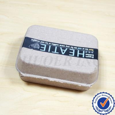 China Biodegradable Sustainable Packaging Straw Packing Molded Pulp Paper For Soap Box for sale