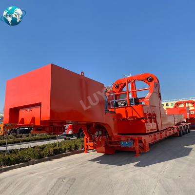 China LUYI truck trailer manufacturing new energy wind turbines turbine blade transport extendable semi trailer for sale for sale