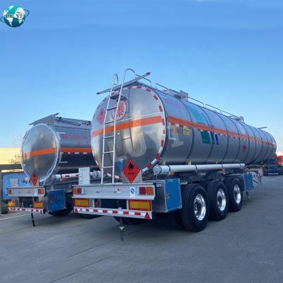 China Semi Truck Oil Carrier Tanker Trailer Customized Aluminum Fuel Tank Trailer for sale