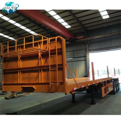 China China Timber Trailer Truck Container Transport Flatbed Semi Trailer Truck Trailer For Timber Transport for sale