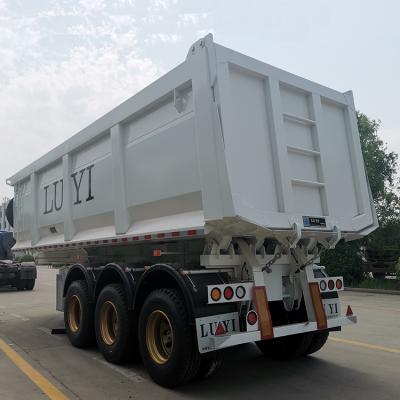 China Truck Trailer Quality U Shape 3 Axles 40T 60T 80T Semi Dump Trailer Tipper Semi Trailer For Sale for sale