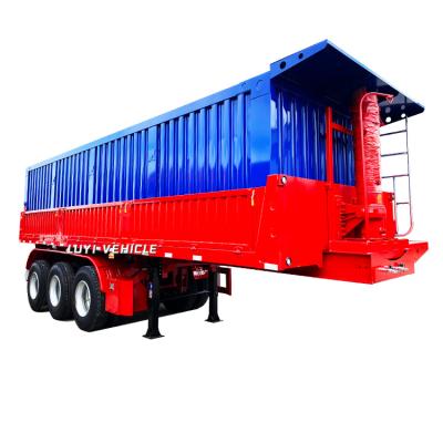 China LUYI Brand Rock Body 30-40 CBM 3 Axle End Trailer Tractor Tractor Dump Trailers Truck Trailer LUYI For Sale18 Cubic Meters Dump Truck for sale