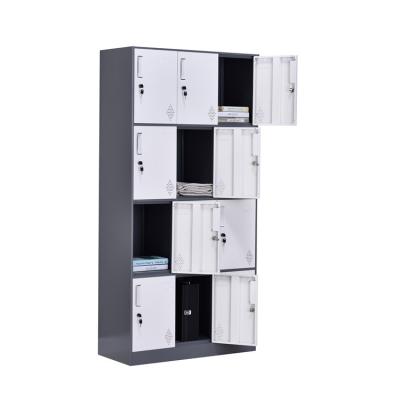 China Luoyang Modern Factory FurniTopper 12 Different Door Metal Lockers For Sale for sale