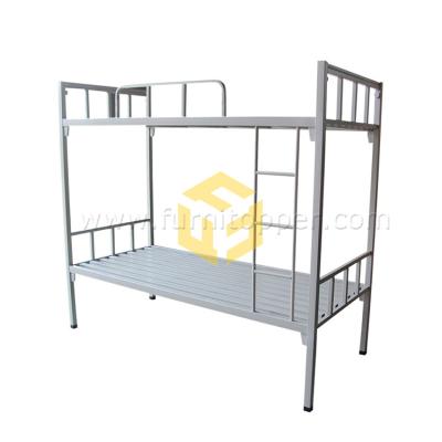 China Cheap Collapsible Bed Dormitory Metal Bunk Bed Adult Double Bed Frames for sale